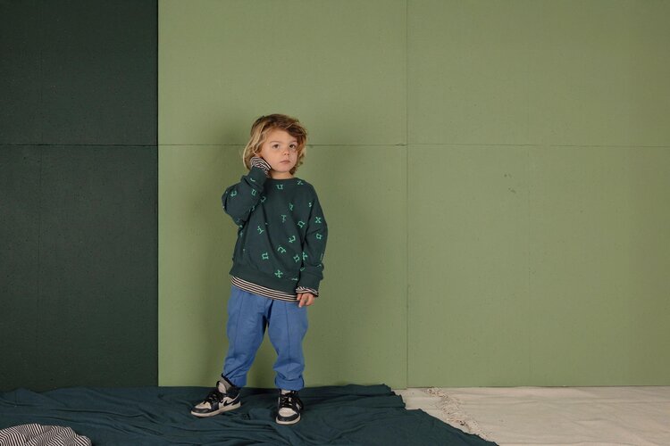 Nixnut Stamp Sweater - Moss