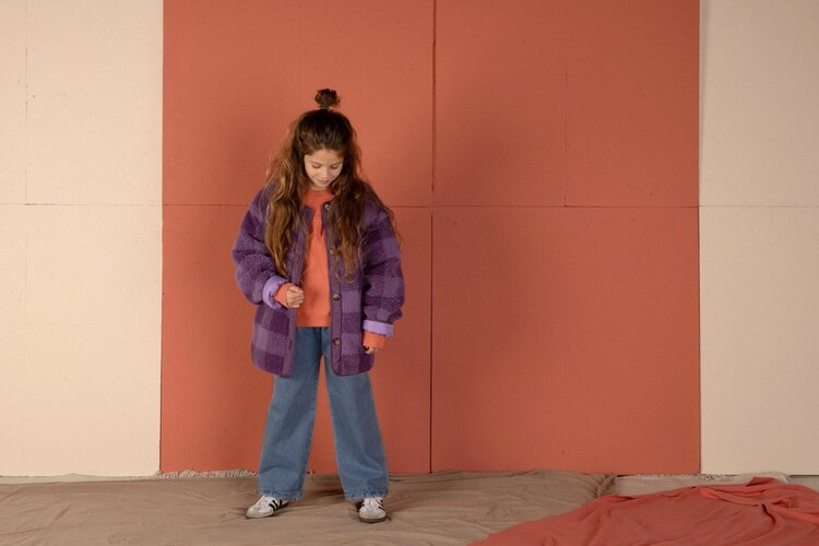 Nixnut Check Jacket - Purple Checkered