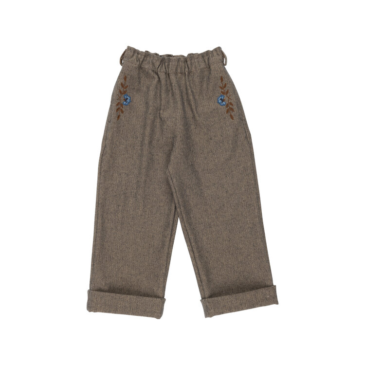 Babe & Tess Allegra Pants - Miele Blue English Mood