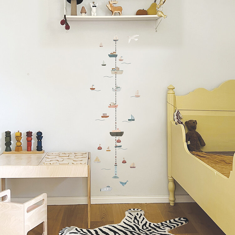 Mimi Lou Muursticker - Bateaux
