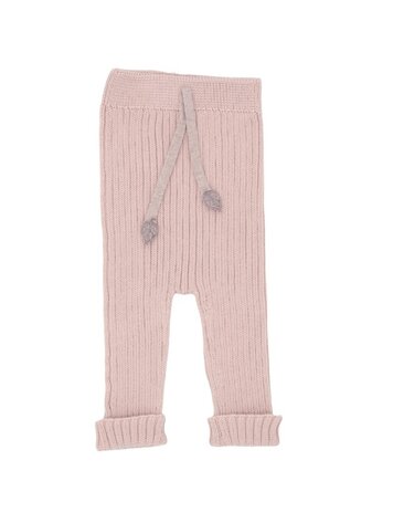 Li & Me Camile Trousers w. Leaves - Light Pink