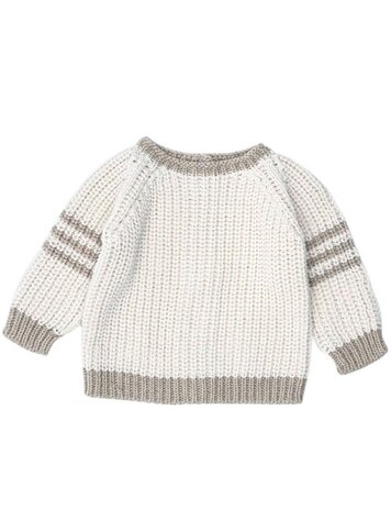 Li & Me Jaques Striped Sweater - Cream-Toasted