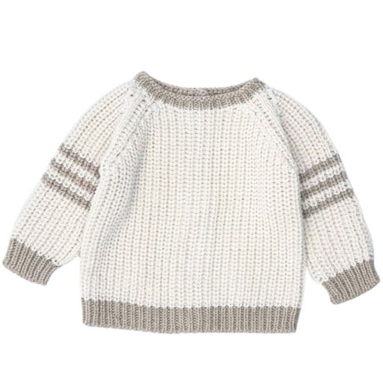 Li & Me Jaques Striped Sweater - Cream-Toasted