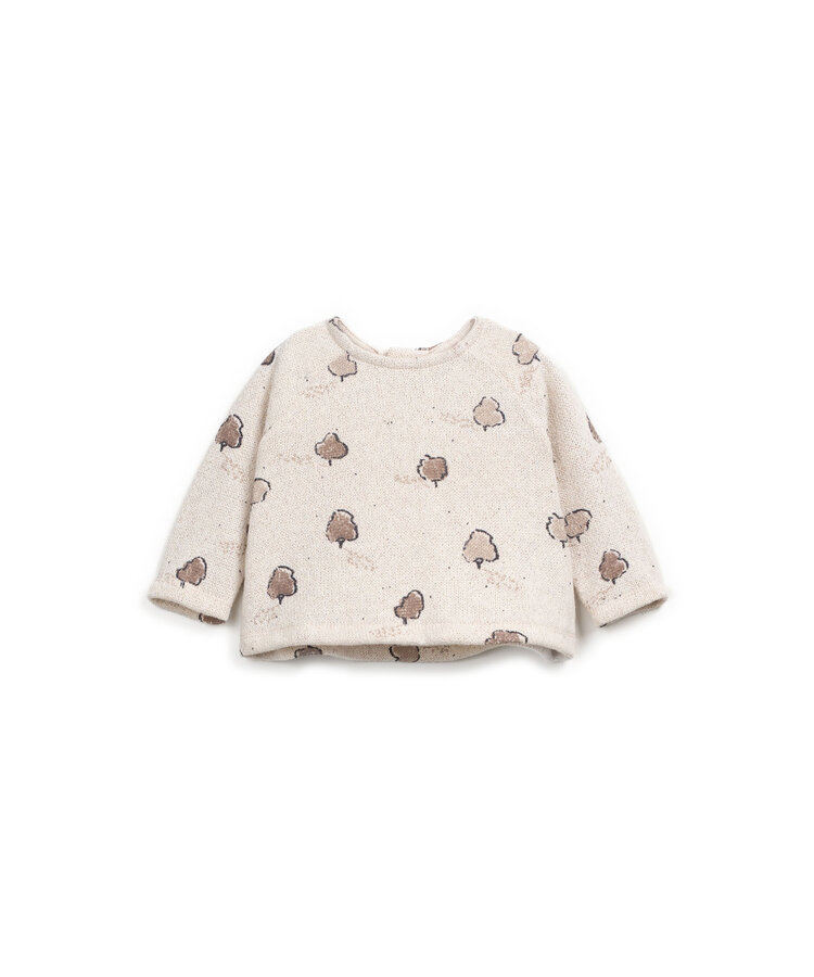 Play Up Printed Jersey Sweater - Pencil Arvores