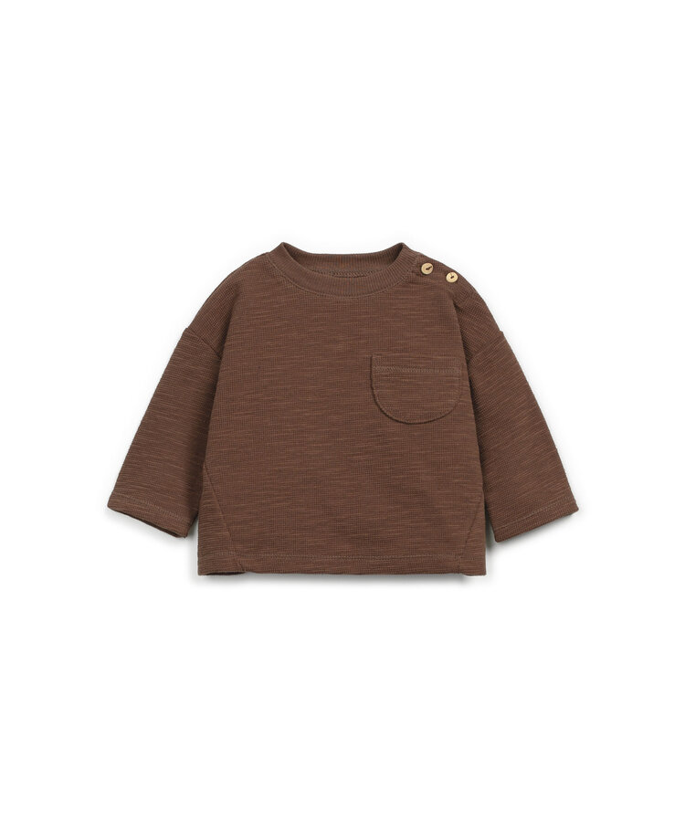 Play Up Rib LS T-shirt - Tons Terra