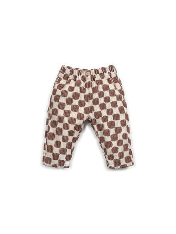 Play Up Printed Corduroy Trousers - Tones