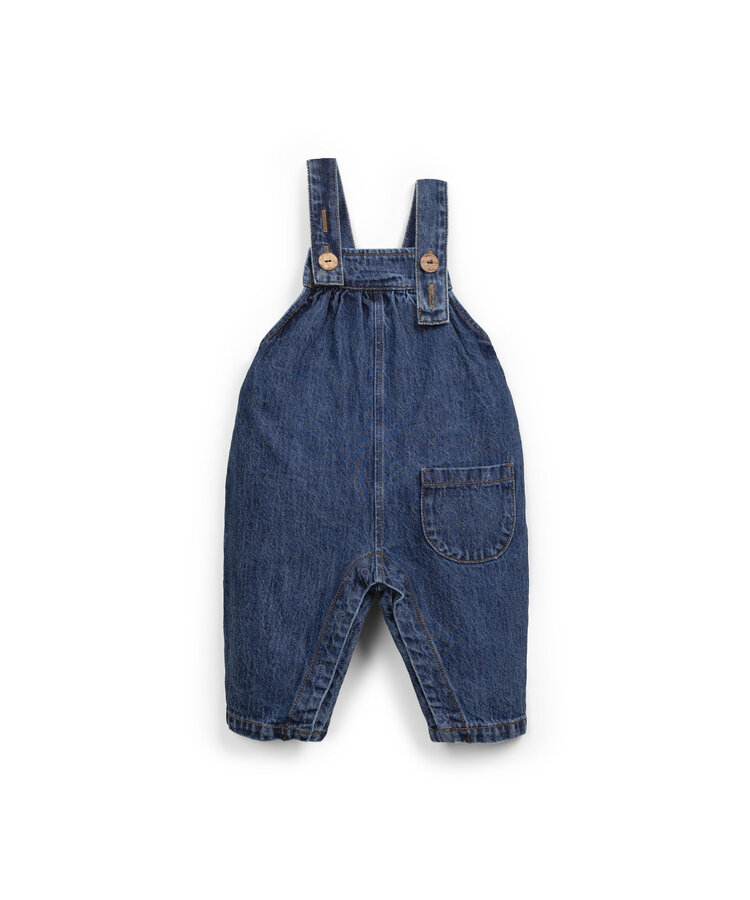 Play Up Denim Jumpsuit - Denim