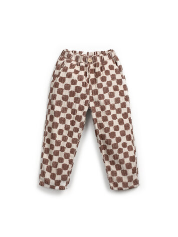 Play Up Printed Corduroy Trousers - Tones
