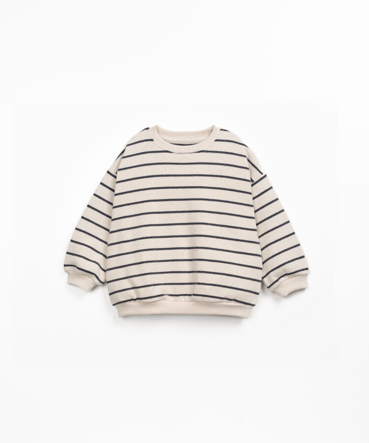 Play Up Striped Jersey Sweater - Grafite
