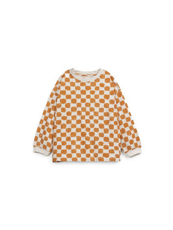 Play Up Printed Flamé Jersey LS T-shirt - Tones Saffron