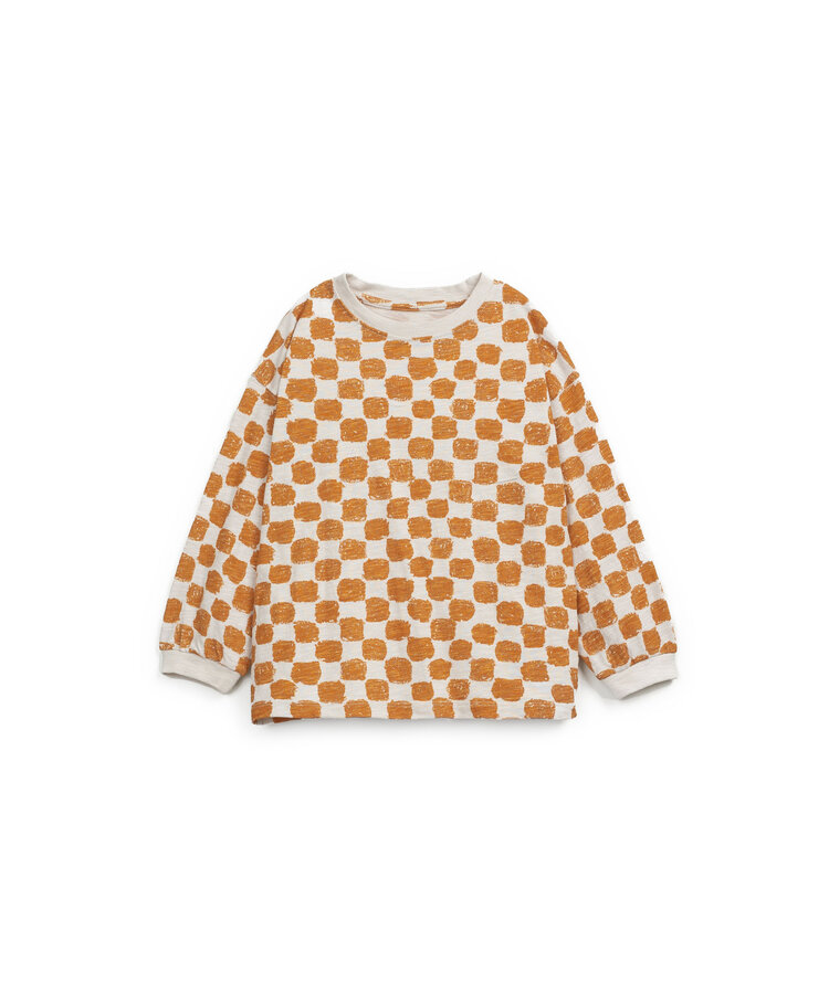 Play Up Printed Flamé Jersey LS T-shirt - Tones Saffron