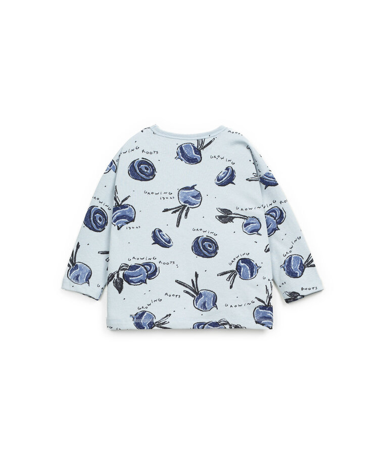 Play Up Printed Jersey LS T-shirt - Mirtilo