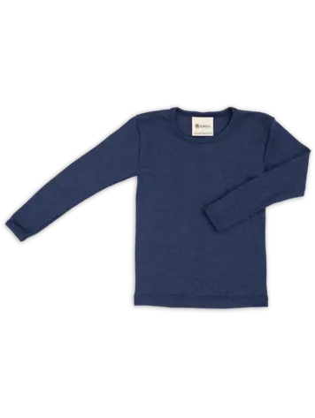 Engel Natur Children's Shirt Long Sleeved - Navy Blue