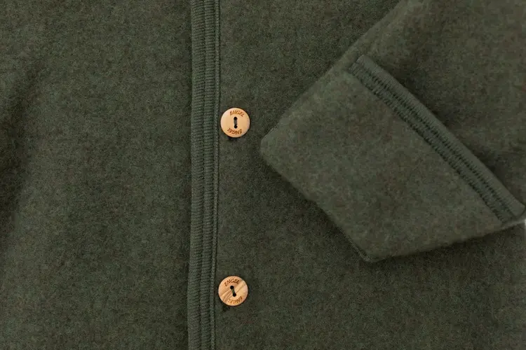 Engel Natur Hooded Overall With Buttons & Cuffs - Reed Mélange