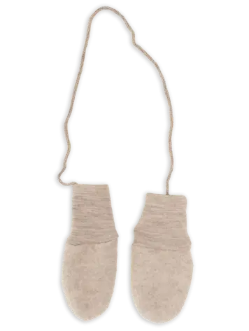 Engel Natur Baby Mittens - Sand Mélange