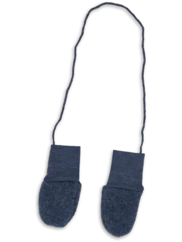 Engel Natur Baby Mittens - Blue Mélange