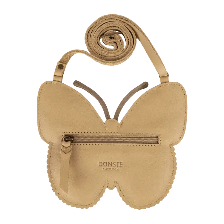Donsje Amsterdam Qalja Purse Vlinder - Gold Metallic Nubuck