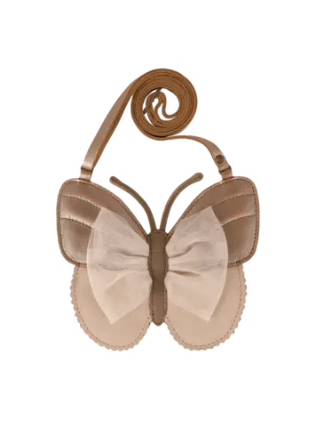 Donsje Amsterdam Qalja Purse Vlinder - Clay Metallic Leather