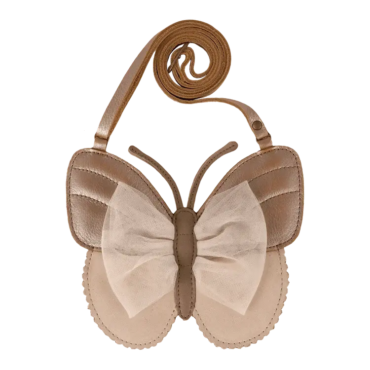 Donsje Amsterdam Qalja Purse Vlinder - Clay Metallic Leather