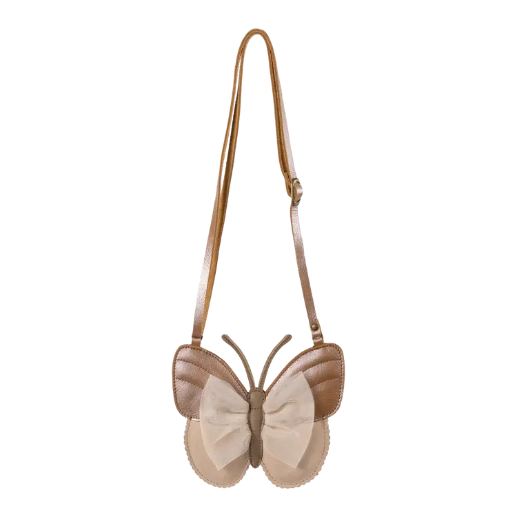 Donsje Amsterdam Qalja Purse Vlinder - Clay Metallic Leather