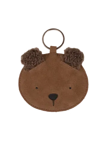 Donsje Amsterdam Sleutelhanger Bear - Teddy Brown Suede