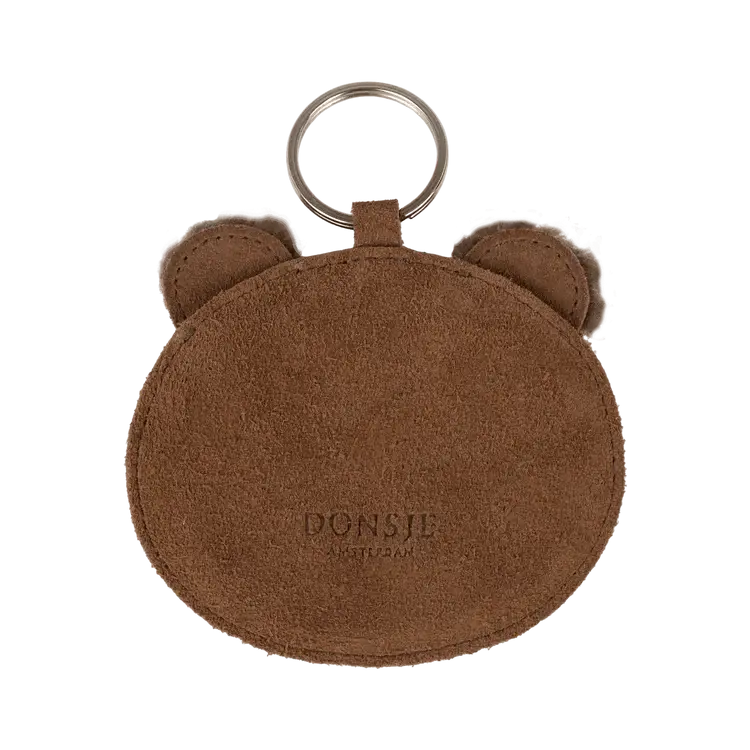 Donsje Amsterdam Pouty Chain Fluffy Bear - Teddy Brown Suede