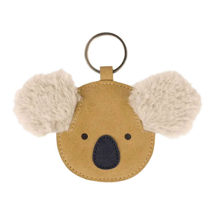 Donsje Amsterdam Pouty Chain Fluffy Koala - Sand Suede