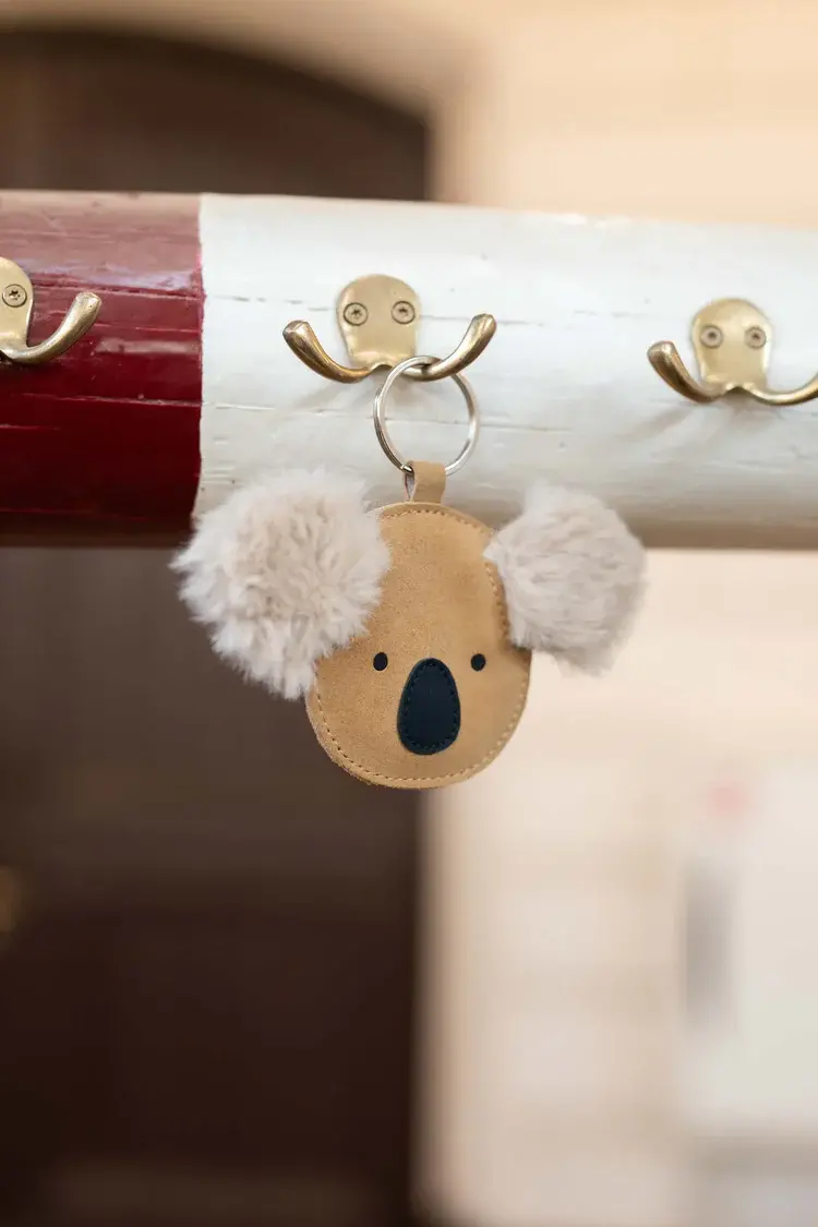 Donsje Amsterdam Sleutelhanger Koala - Sand Suede