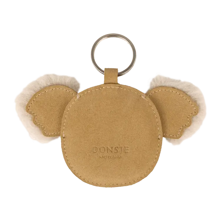Donsje Amsterdam Pouty Chain Fluffy Koala - Sand Suede
