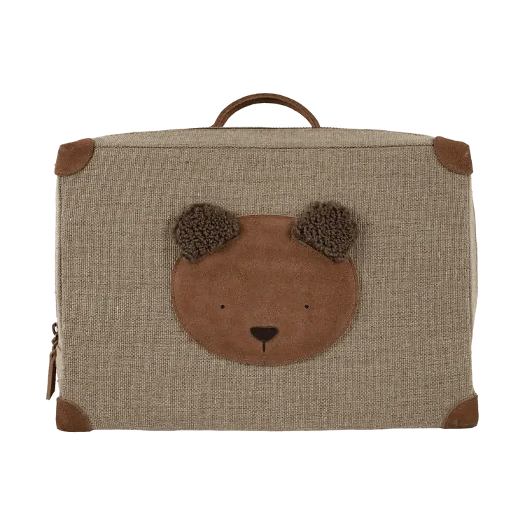 Donsje Amsterdam Paaki Backpack Fluffy Bear - Teddy Brown Suede