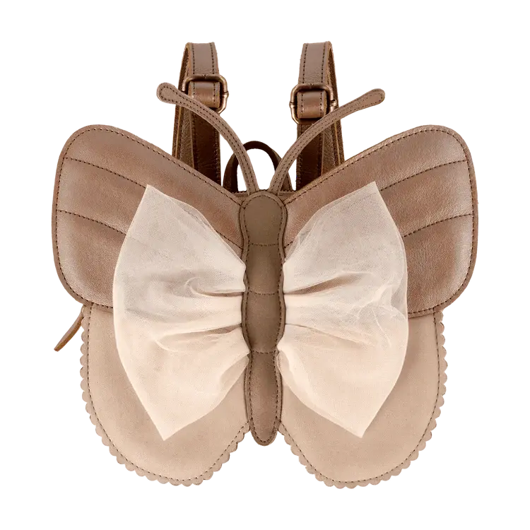Donsje Amsterdam Axella Backpack Vlinder - Clay Metallic Leather