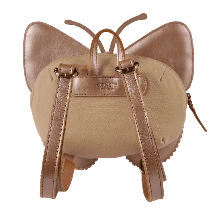 Donsje Amsterdam Axella Backpack Vlinder - Clay Metallic Leather