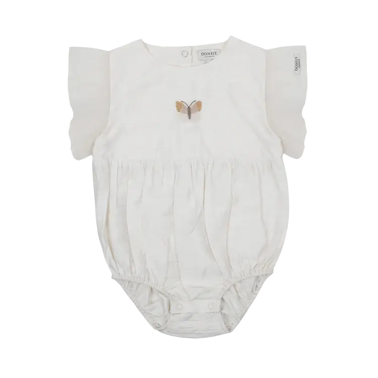 Donsje Amsterdam Vailen Playsuit Vlinder - Warm White