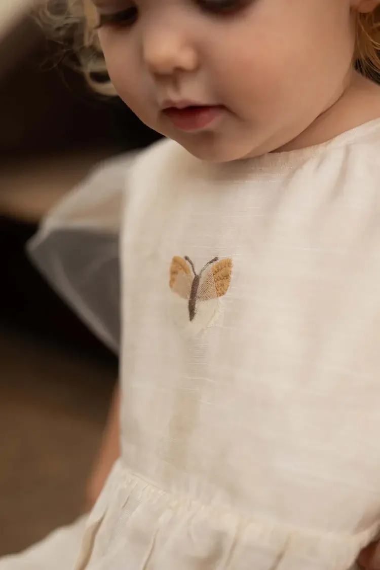 Donsje Amsterdam Vailen Playsuit Vlinder - Warm White