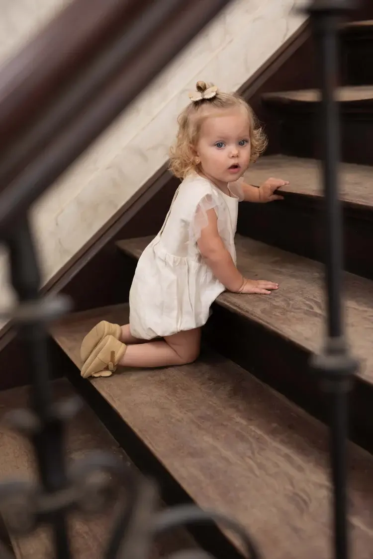 Donsje Amsterdam Vailen Playsuit Vlinder - Warm White