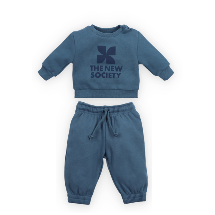 The New Society TNS Logo Baby Sweatshirt + Jogging  - Void Blue