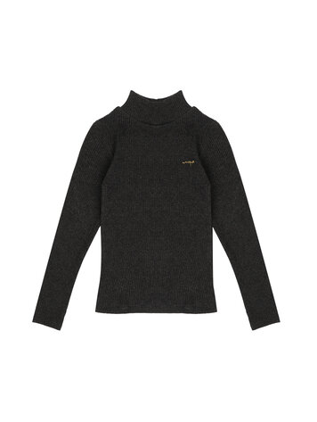 Jenest Tara Turtle Neck - Dark Grey Melange