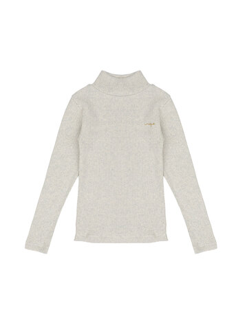 Jenest Tara Turtle Neck - Light Grey Melange
