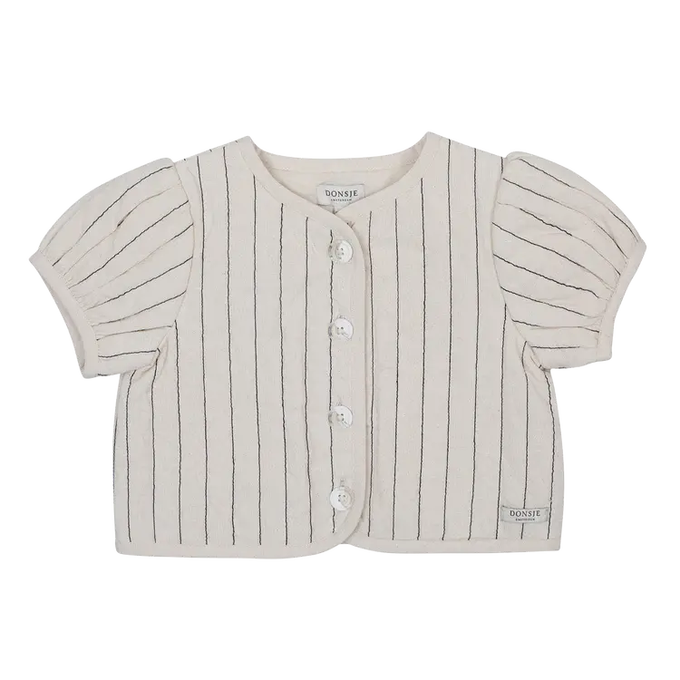 Donsje Amsterdam Milenna Jacket - Soft Sand/Blue Striped