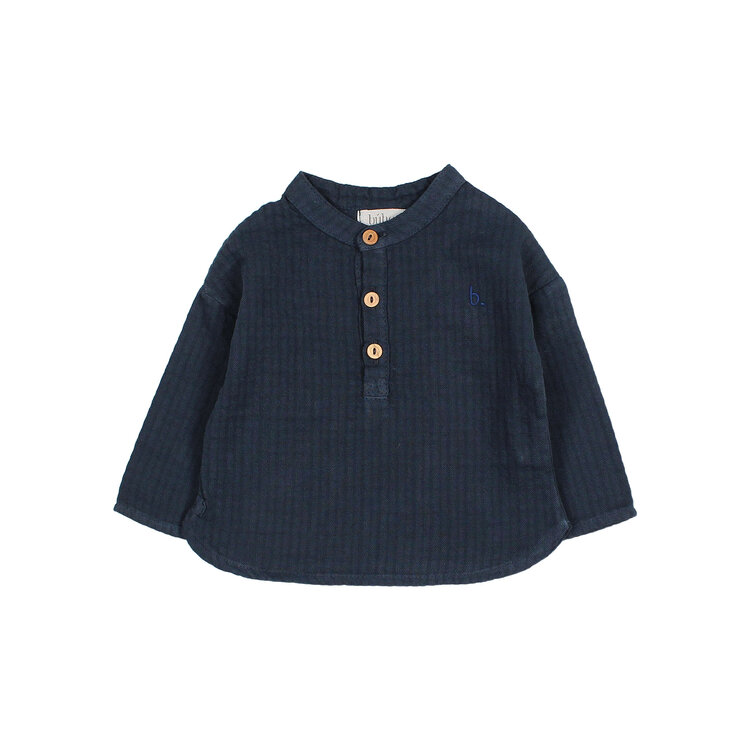 Buho Kurta Shirt - Navy