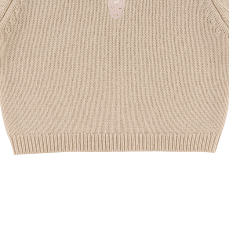 Donsje Amsterdam Sibbe Merino Wool Sweater Unicorn - Soft Sand