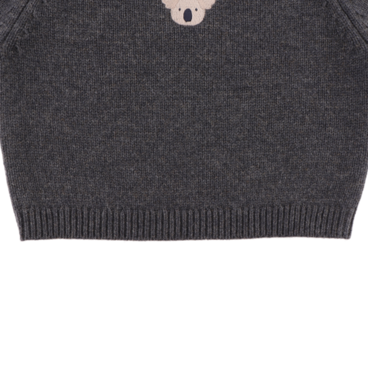Donsje Amsterdam Sibbe Merino Wool Sweater Koala - Cloudy Grey