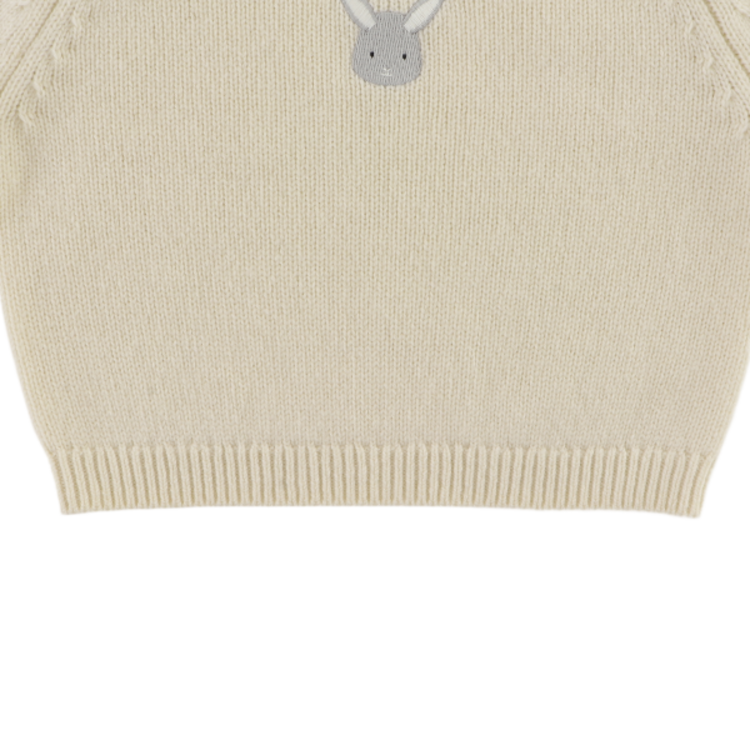 Donsje Amsterdam Sibbe Merino Wool Sweater Bunny - Off-white