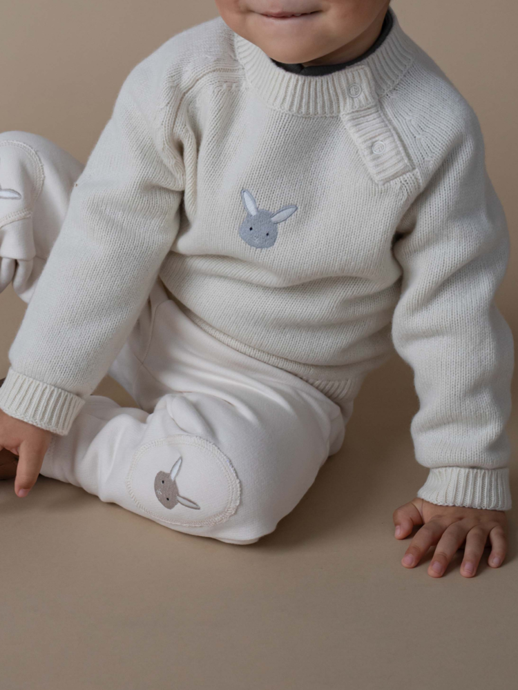 Donsje Amsterdam Sibbe Merino Wool Sweater Bunny - Off-white