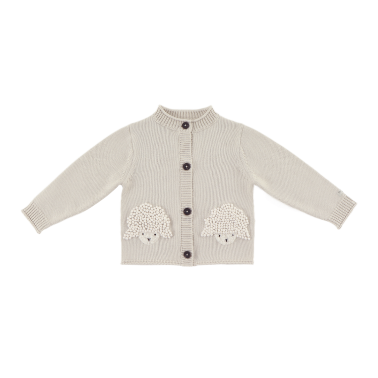 Donsje Amsterdam Dieck Cardigan Lammies - White Sand