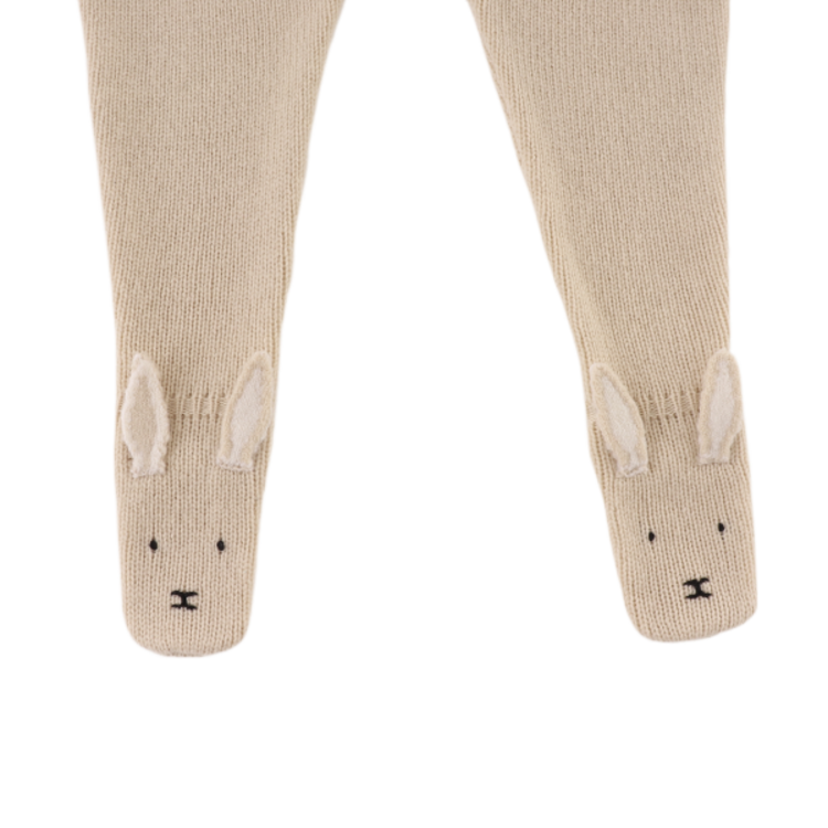 Donsje Amsterdam Matsie Merino Wool Leggings Bunny - Soft Sand