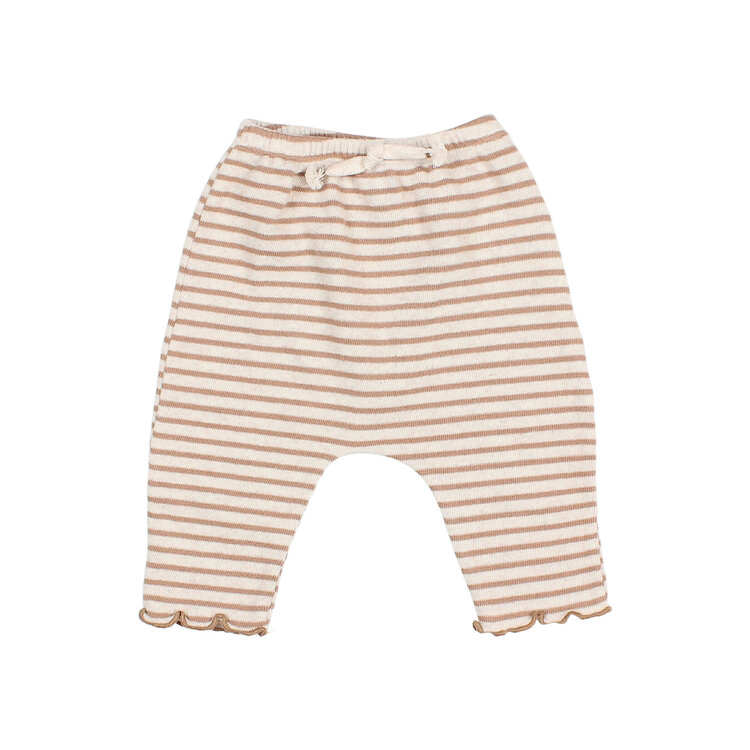 Buho Soft Jersey Stripes Pants - Ivory