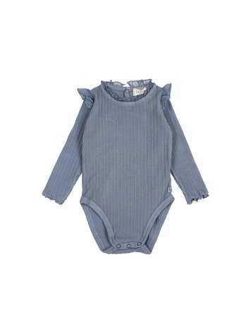 Buho Warm Rib Bodysuit - Artic Blue