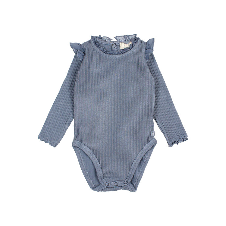 Buho Warm Rib Bodysuit - Artic Blue