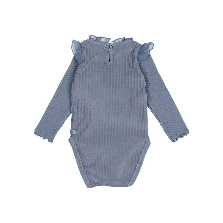 Buho Warm Rib Bodysuit - Artic Blue